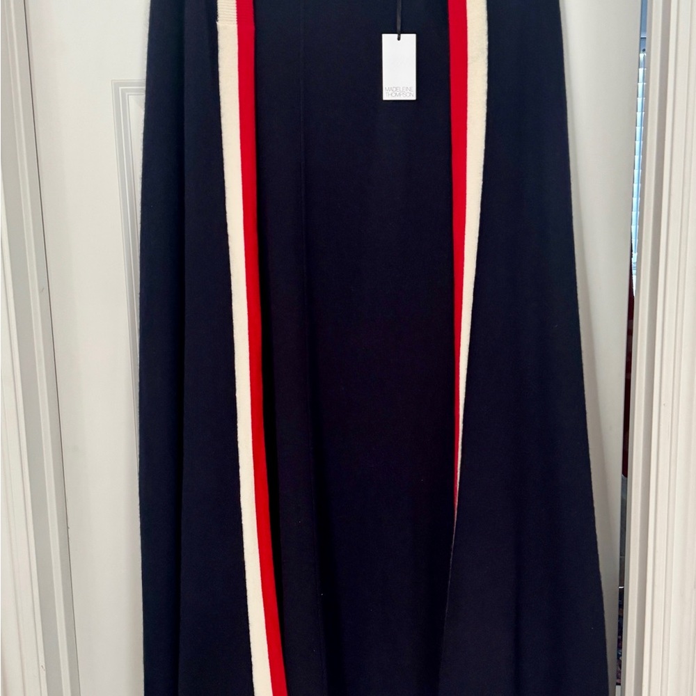 Madeline Thompson Long Black Cashmere Cape